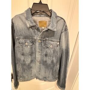 AG Jeans Denim Dart Jacket 17 Years Badlands Vintage Blue Size M